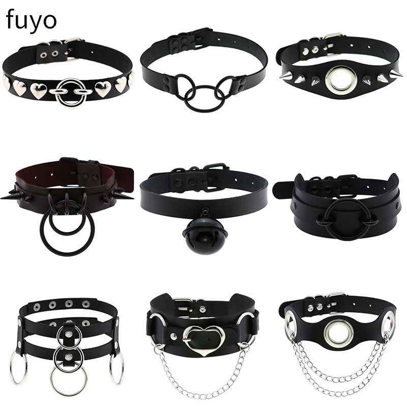 パンクベル黒スパイクチョーカーネックレスロックリベットスタッ - Goth Punk Spike Choker のレビューと価格