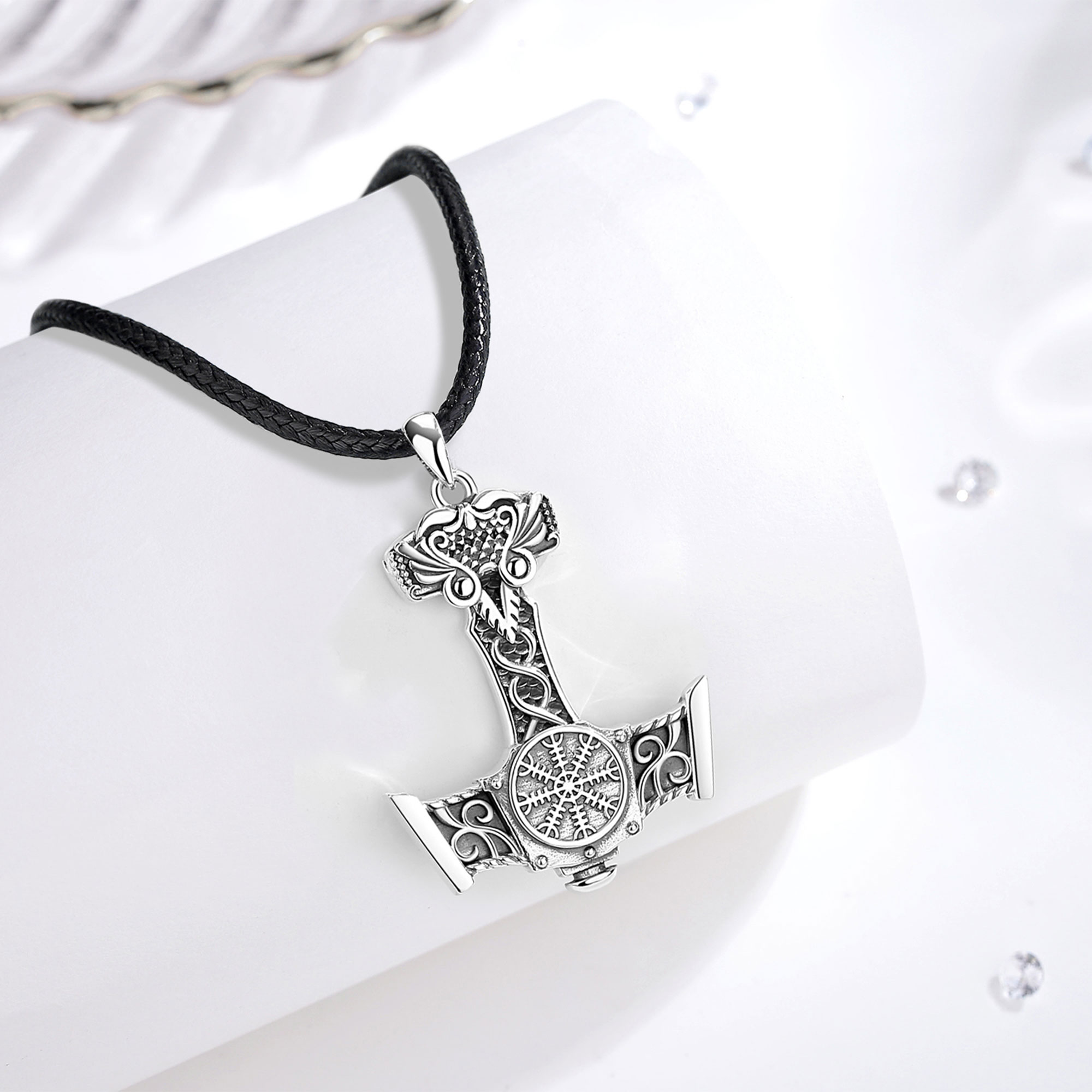 Eudora 925 スターリングシルバー北欧バイキングトー - 925 Sterling Silver Chain Necklace Men のレビューと価格
