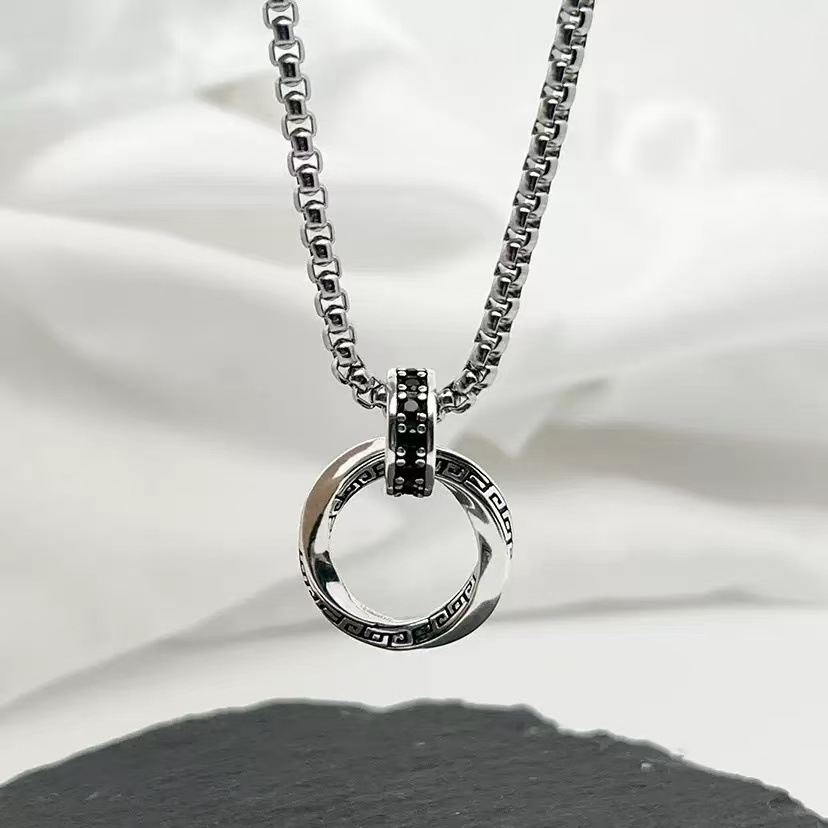 新しい 925 スターリングシルバーネックレスヴィンテージチ - 925 Sterling Silver Chain Necklace Men のレビューと価格