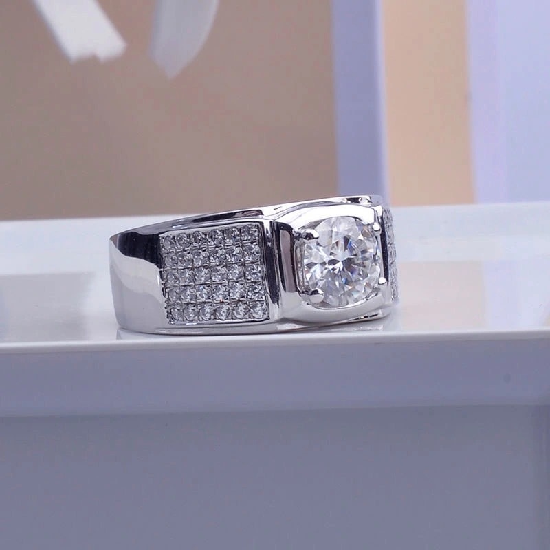 新しい 4 爪シミュレーション モアッサナイト 1 カラット - Moissanite Engagement Ring 1 Carat のレビューと価格