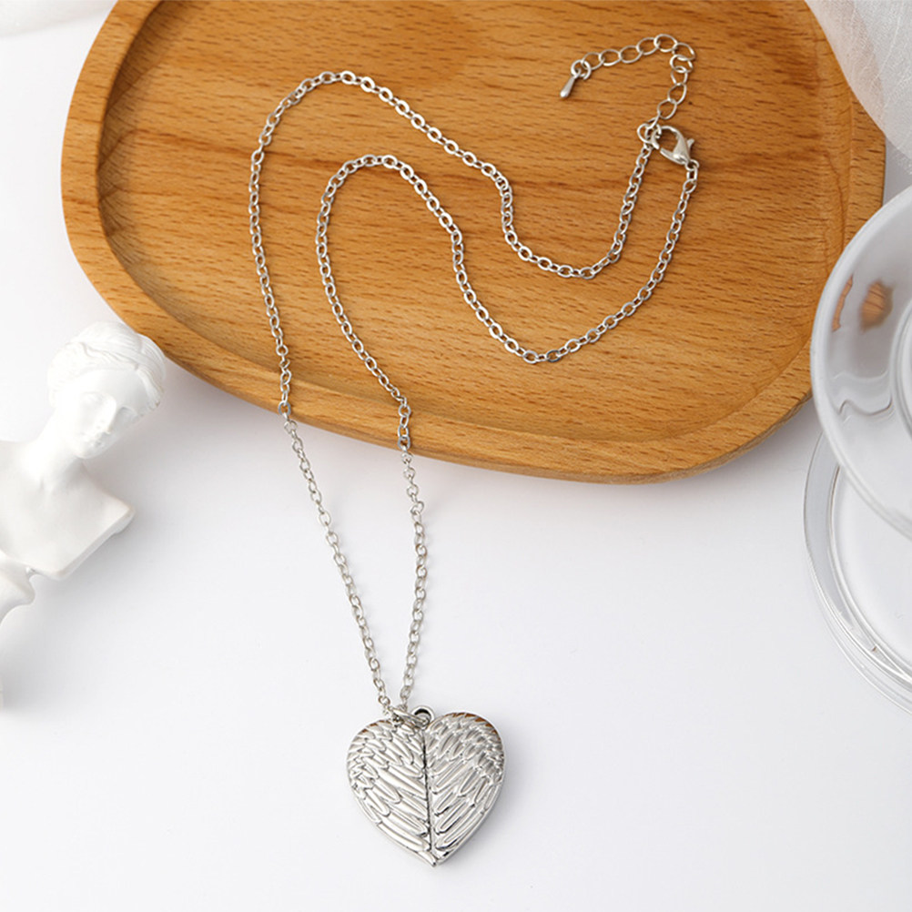 ハートロケットネックレス 女性用写真ロケットネックレス 内部 - Heart Locket Necklace Photo のレビューと価格