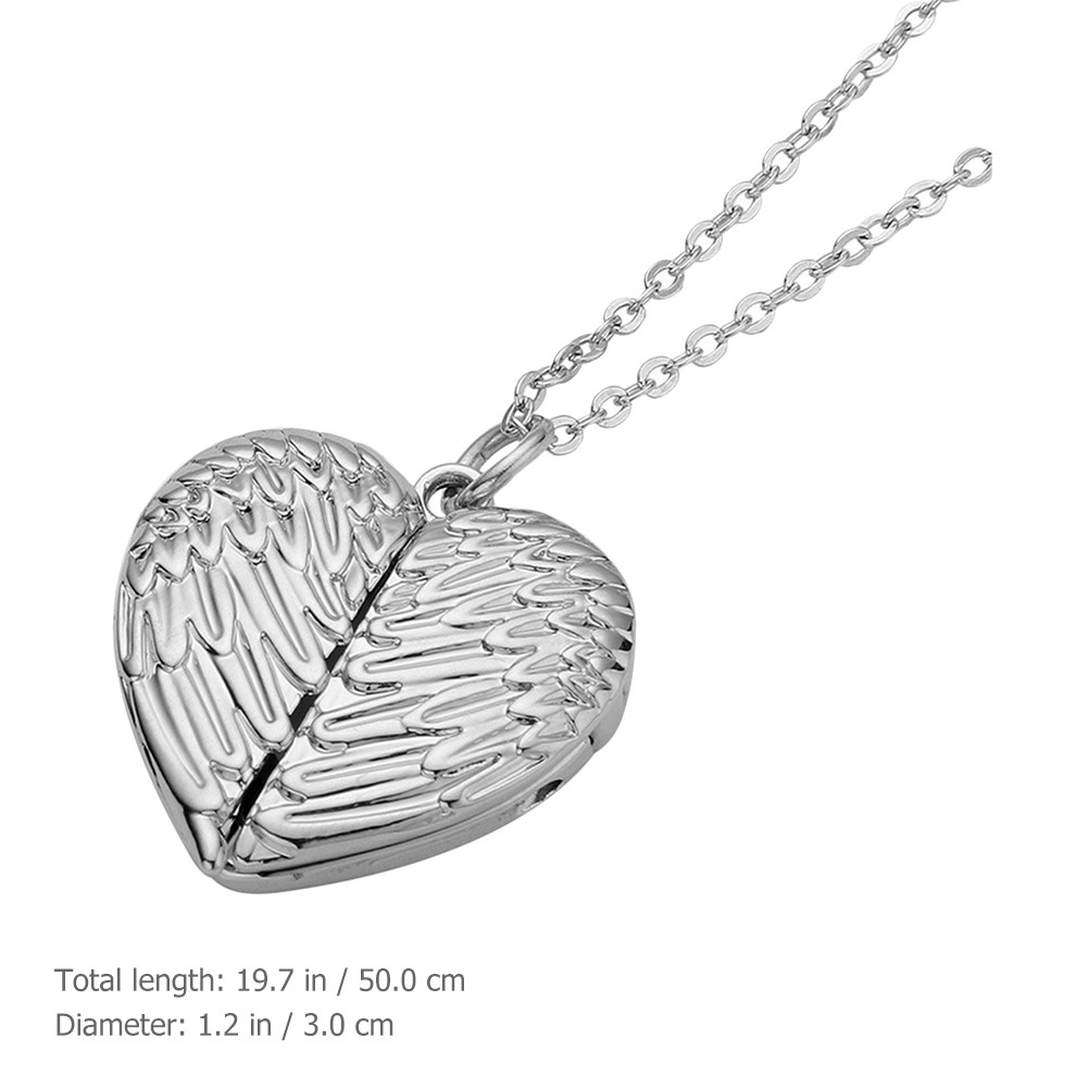 ハートロケットネックレス 女性用写真ロケットネックレス 内部 - Heart Locket Necklace Photo のレビューと価格