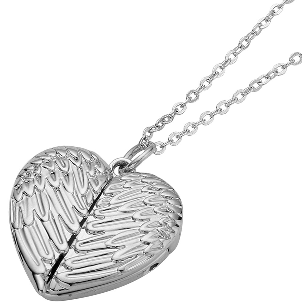 ハートロケットネックレス 女性用写真ロケットネックレス 内部 - Heart Locket Necklace Photo のレビューと価格