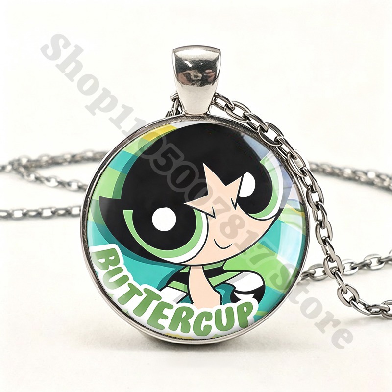 かわいいパワーパフ・ガールズキュートネックレス、漫画風クリエ - Anime Pendant Necklace のレビューと価格
