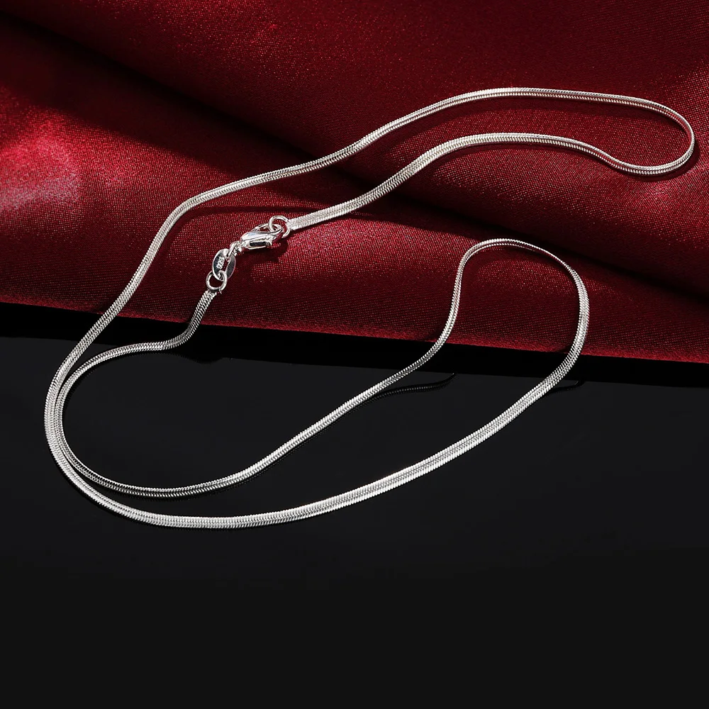 男性と女性のための925スターリングシルバーのネックレス,ス - 925 Sterling Silver Chain Necklace Men のレビューと価格