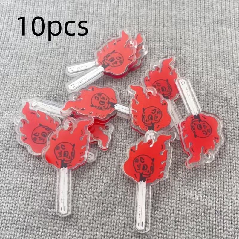 10個のアクリルスカルペンダント、DIYジュエリー作り、イヤ - Earrings のレビューと価格