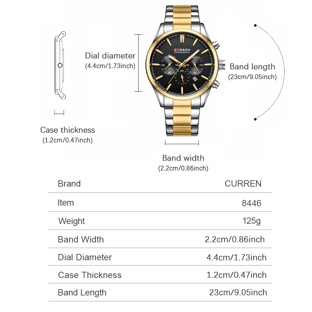 カレンカジュアルクォーツクロノスポーツ腕時計ブランド男性用ス - Watch Accessories のレビューと価格