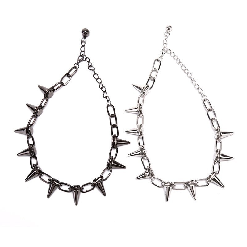 手作りのスパイクリベット,パンクゴシックチョーカー,ccb素 - Goth Punk Spike Choker のレビューと価格