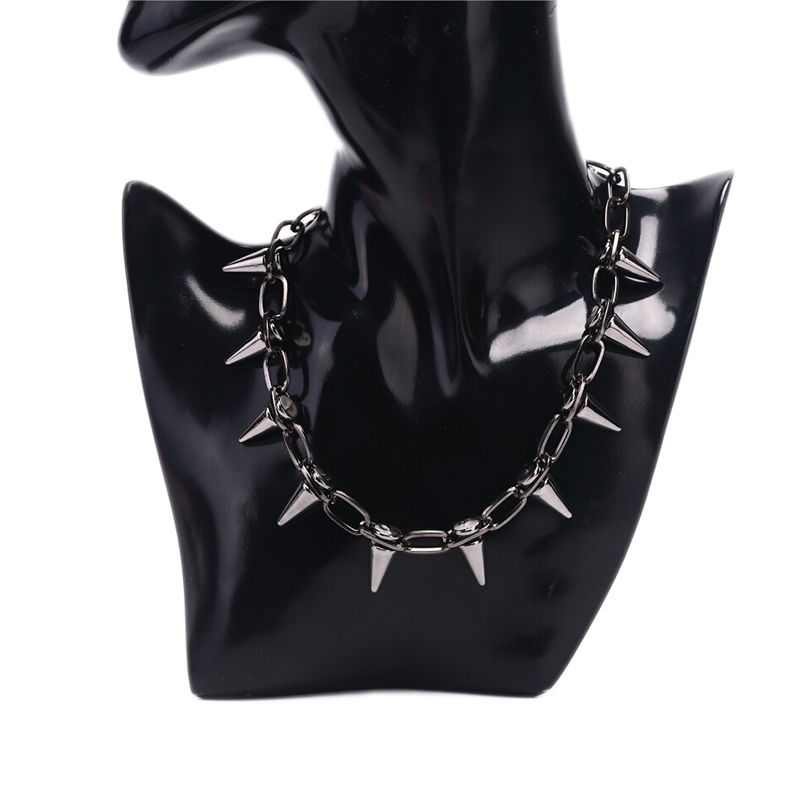 手作りのスパイクリベット,パンクゴシックチョーカー,ccb素 - Goth Punk Spike Choker のレビューと価格