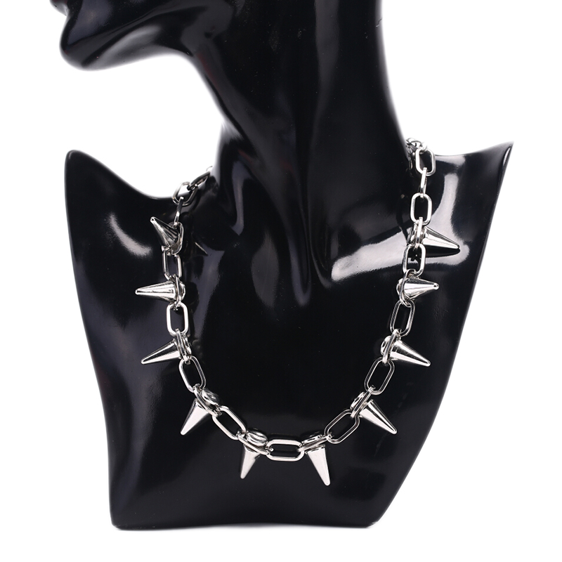手作りのスパイクリベット,パンクゴシックチョーカー,ccb素 - Goth Punk Spike Choker のレビューと価格