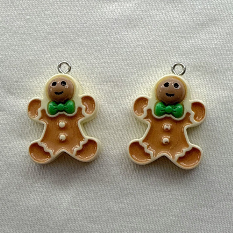 10 個クリスマス漫画シリーズ樹脂ペンダント DIY ジュエ - Earrings のレビューと価格