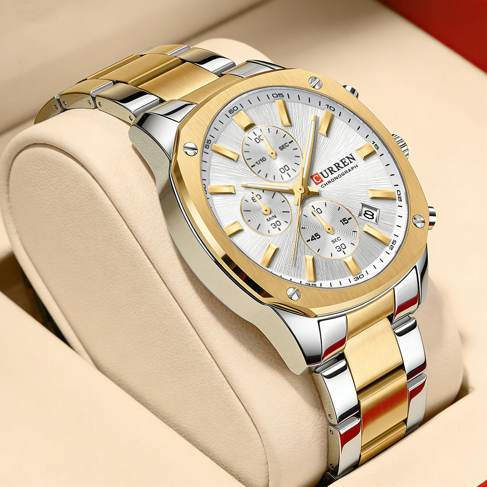 CURREN モダンメンズ 42mm スポーツウォッチ -  - Watch Accessories のレビューと価格