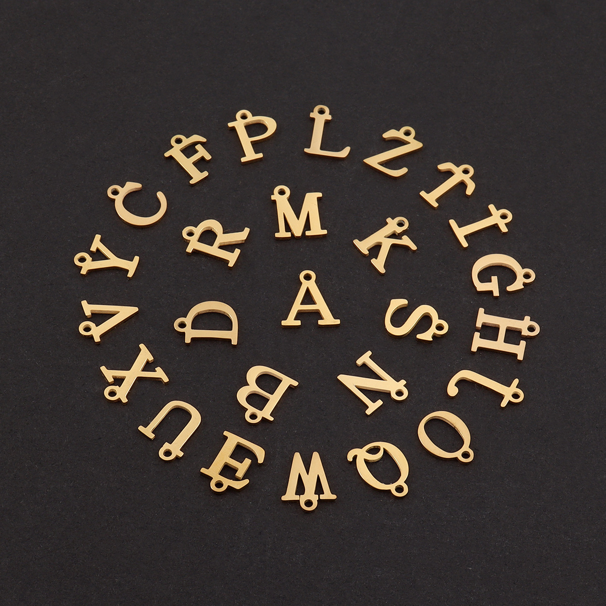 ファッションA-Zイニシャルハートペンダントネックレス18K - Initial Letter Necklace 18K Gold のレビューと価格